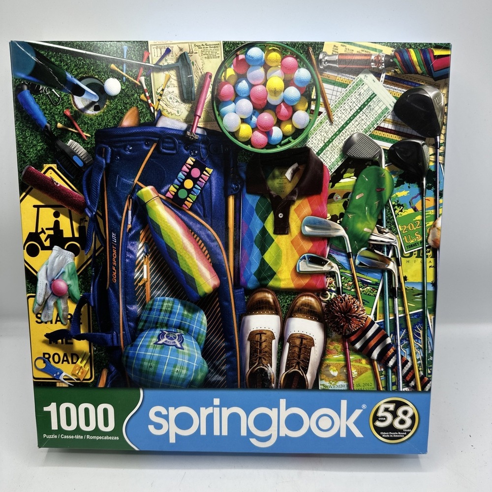 Par for the Course 1000 Piece Jigsaw Puzzle‎ Springbok Used
